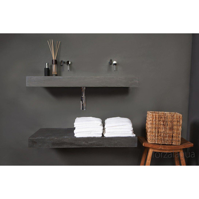 Forzalaqua Bellezza lavabo 100,5x51,5x9cm Rectangulaire 0 trous de robinet Pierre naturelle Pierre bleue adoucie